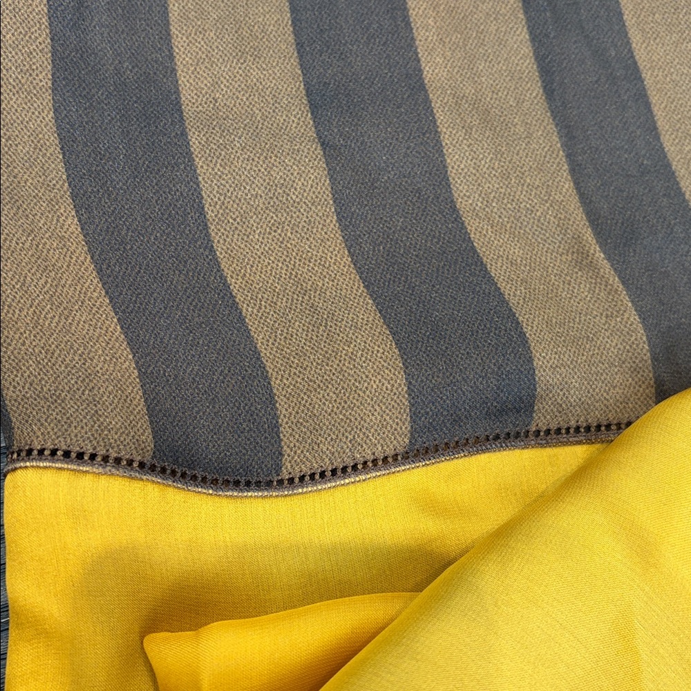 Fendi Brown and Tan Striped Scarf - Picture 6 of 6
